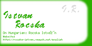 istvan rocska business card
